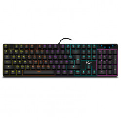 SVEN KB-G9300 RGB Gaming Keyboard, WIN key lock, Blue switches, 104 keys, 20 Fn-keys, 1.8m, USB, Black, Rus/Ukr/Eng